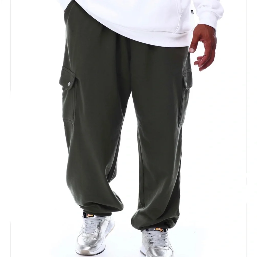 Champion Cargo Black Fleece Joggers Men Pants Sz 3XL - Picture 2 of 8